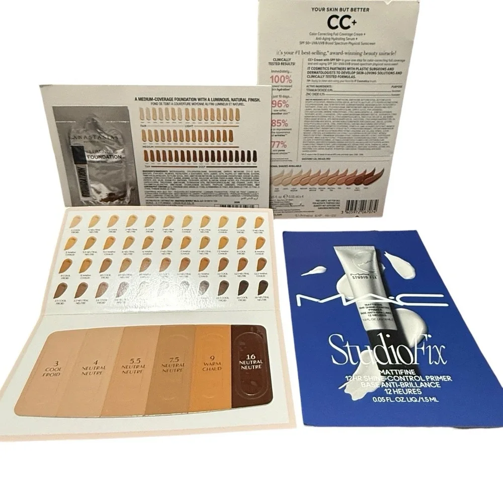 Lot‎ Of 6 Makeup/skin Care Samples Charlotte Tillberry, M.A.C, Anastasia & More